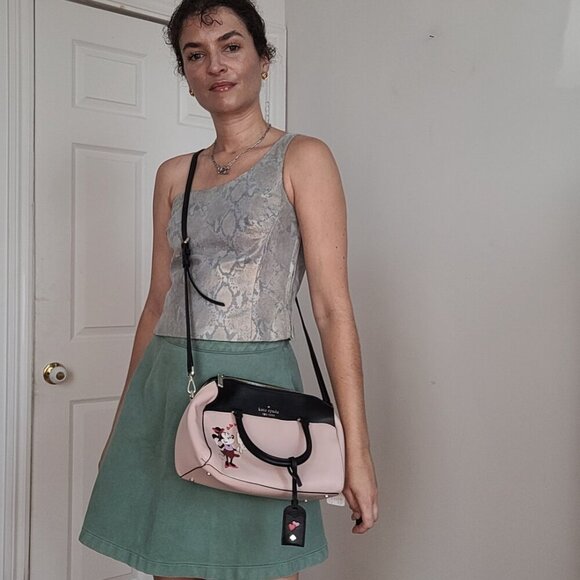 Kate Spade Black and Pink Minnie Mouse Satchel - Picture 8 of 8